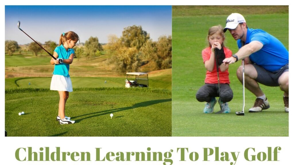 Children Learning To Play Golf
