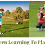 Children Learning To Play Golf